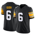 P.Steelers #6 Patrick Queen Player Black Limited Alternate Vapor F.U.S.E. Home Game ROCER Stitched Jerseys