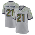 S.Seahawks #21 Devon Witherspoon Player Grey 2025 Rivalries Collection Home Game ROCER Stitched Jerseys