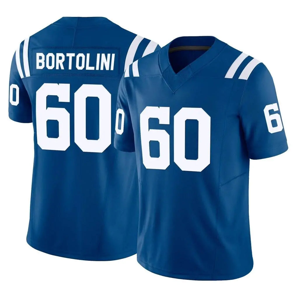 IN.Colts #60 Tanor Bortolini Player Royal Limited Vapor F.U.S.E. Home Game ROCER Stitched Jerseys
