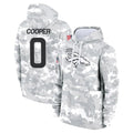 D.Broncos #0 Jonathon Cooper Player Arctic Camo Salute to Service Hoodies Limited Game ROCER Stitched Jerseys