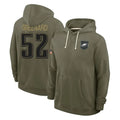 P.Eagles #52 Jonathan Greenard Player Olive Salute to Service Pullover Hoodies Limited ROCER Stitched Jerseys