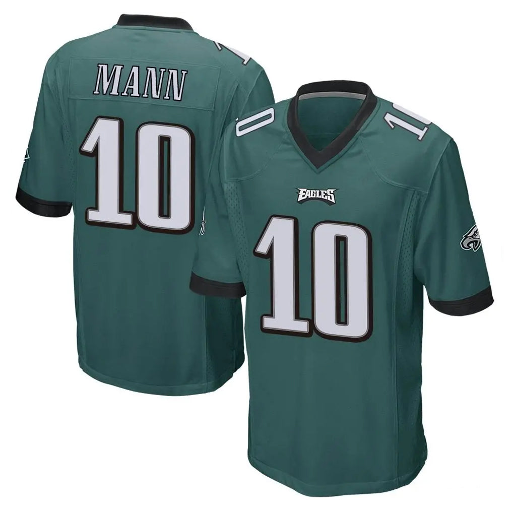 P.Eagles #10 Braden Mann Player Team Color Green Home Game ROCER Stitched Jerseys