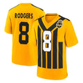 P.Steelers #8 Aaron Rodgers Player Gold Limited 1933 Throwback Home Game ROCER Stitched Jerseys
