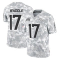 D.Broncos #17 Jaylen Waddle Player Arctic Camo Salute To Service Limited ROCER Stitched Jerseys