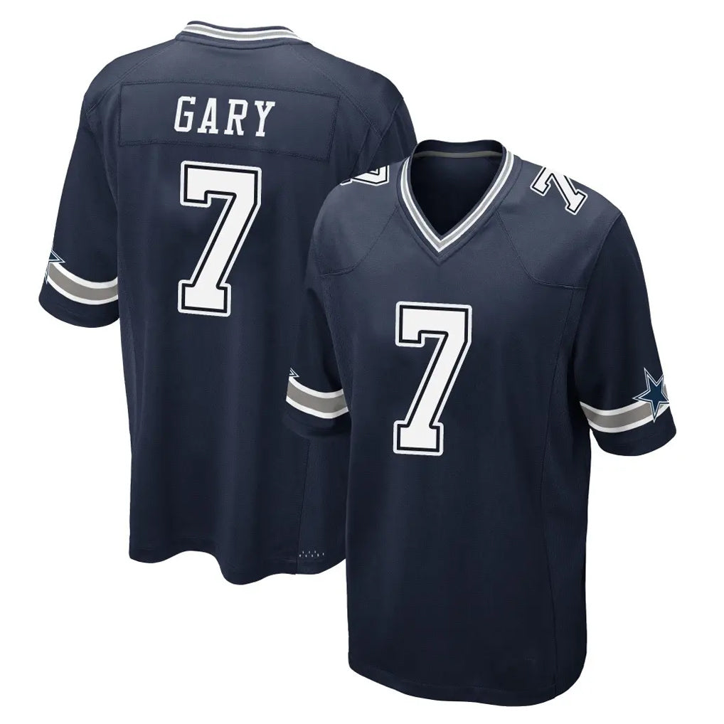 D.Cowboys #7 Rashan Gary Player Navy Home Game ROCER Stitched Jerseys