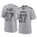 D.Cowboys #97 Kenny Clark Player Gray Atmosphere Fashion Home Game ROCER Stitched Jerseys