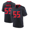 H.Texans #55 Danielle Hunter Player Navy 2nd Alternate Home Game ROCER Stitched Jerseys