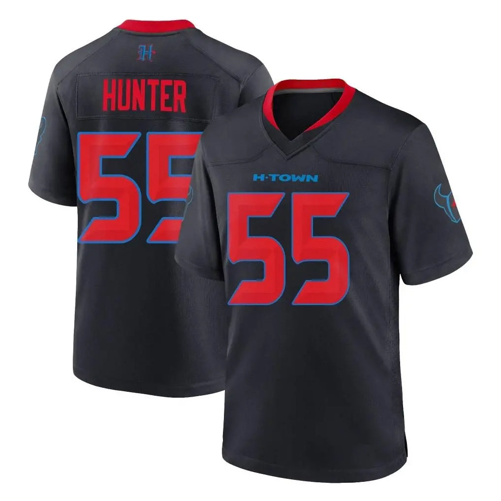 H.Texans #55 Danielle Hunter Player Navy 2nd Alternate Home Game ROCER Stitched Jerseys