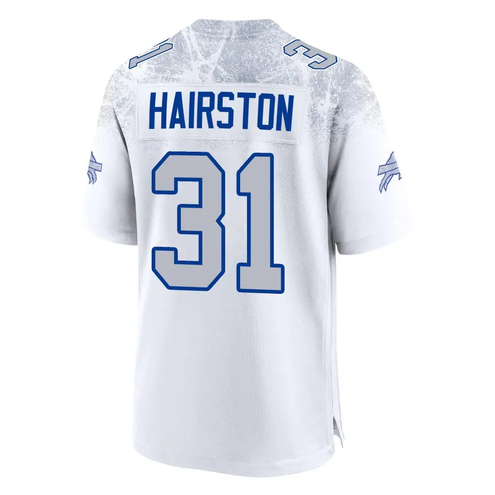 B.Bills #31 Maxwell Hairston Player White Rivalries Collection Game ROCER Stitched Jerseys