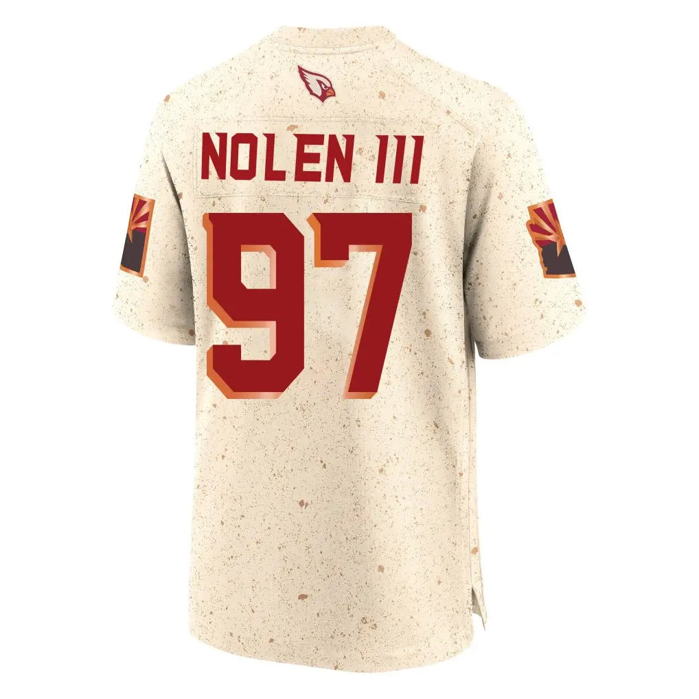 A.Cardinals #97 Walter Nolen III Player Cream Rivalries Collection Game ROCER Stitched Jerseys