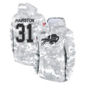 B.Bills #31 Maxwell Hairston Player Arctic Camo Salute to Service Hoodies Limited ROCER Stitched Jerseys