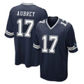 D.Cowboys #17 Brandon Aubrey Player Navy Home Game ROCER Stitched Jerseys