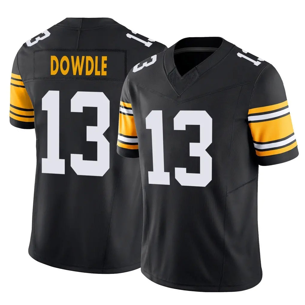 P.Steelers #13 Rico Dowdle Player Black Limited Alternate Vapor F.U.S.E. Home Game ROCER Stitched Jerseys