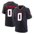 H.Texans #0 Azeez Al-Shaair Player Navy Team Home Game ROCER Stitched Jerseys