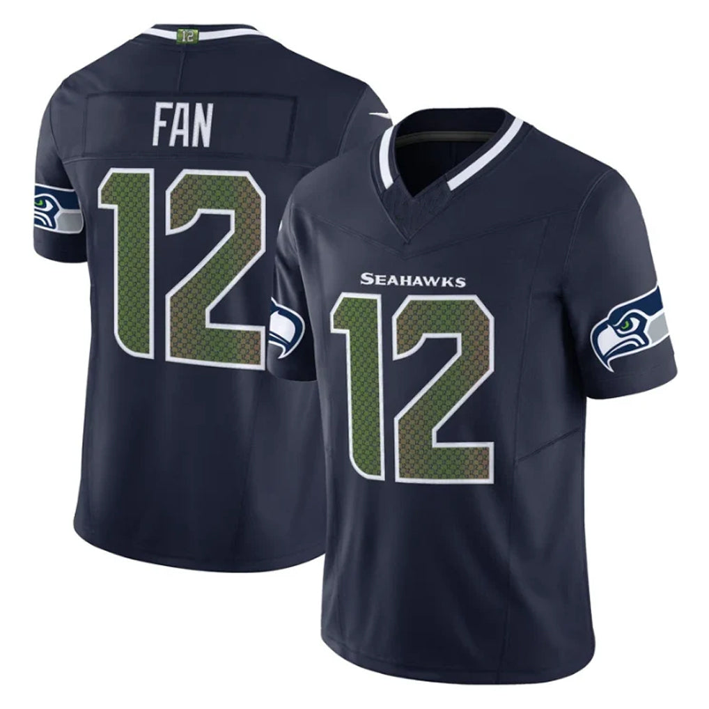 S.Seahawks #12 12th Fan Player Navy Rivalries Vapor Limited Home Game ROCER Stitched Jerseys