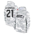 S.Seahawks #21 Devon Witherspoon Player Arctic Camo Limited Salute to Service Pullover Hoodies Game ROCER Stitched Jerseys