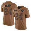 B.Bills #24 Cole Bishop Player Brown Salute To Service Limited ROCER Stitched Jerseys