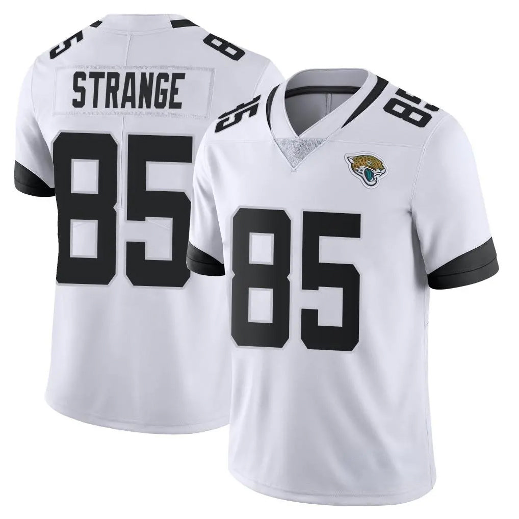 J.Jaguars #85 Brenton Strange Player White Vapor Untouchable Limited Home Game ROCER Stitched Jerseys