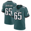 P.Eagles #65 Lane Johnson Player Green Home Game ROCER Stitched Jerseys