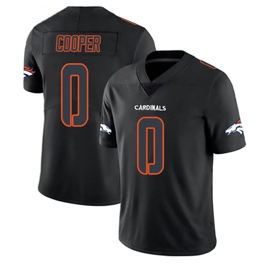 D.Broncos #0 Jonathon Cooper Player Black Impact Limited Game ROCER Stitched Jerseys