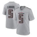 A.Falcons #5 Drake London Player Gray Fashion Home Game ROCER Stitched Jerseys