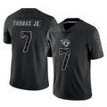J.Jaguars #7 Brian Thomas Jr. Player Black Reflective Limited Game ROCER Stitched Jerseys