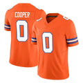 D.Broncos #0 Jonathon Cooper Player Orange Limited Alternate Vapor F.U.S.E. Throwback Game ROCER Stitched Jerseys