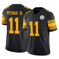 P.Steelers #11 Michael Pittman Jr. Player Black Limited 2nd Alternate Vapor F.U.S.E. Home Game ROCER Stitched Jerseys