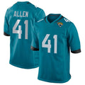 J.Jaguars #41 Josh Hines-Allen Player Teal Home Game ROCER Stitched Jerseys
