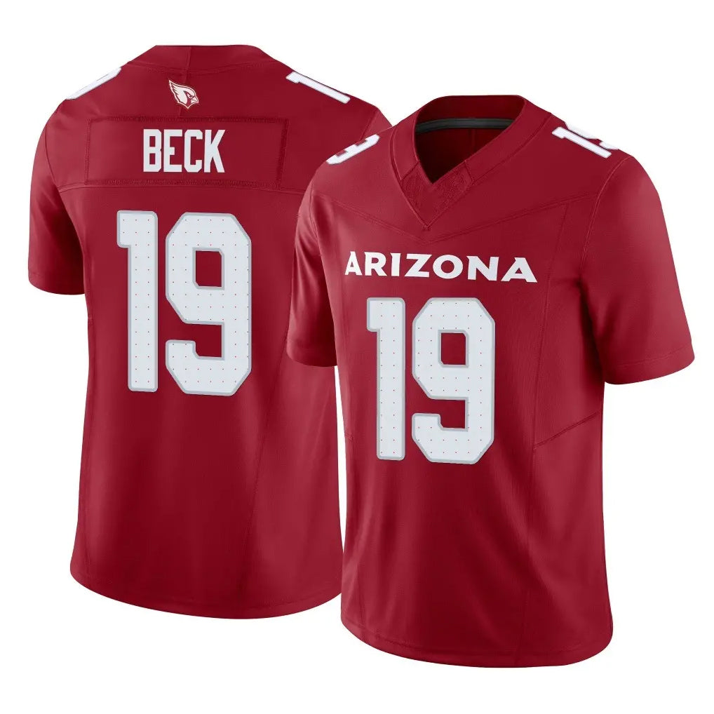 A.Cardinals #19 Carson Beck Player Cardinal Vapor F.U.S.E. Limited Home Game ROCER Stitched Jerseys