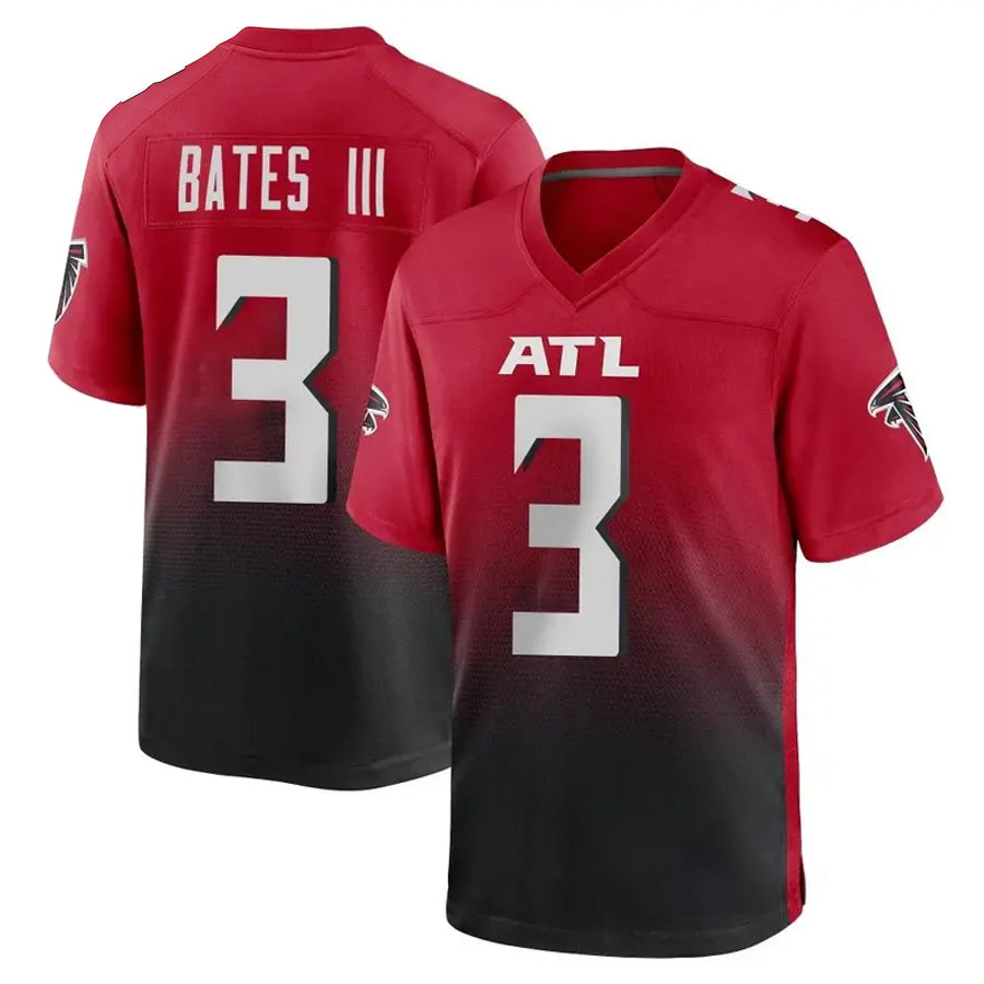 A.Falcons #3 Jessie Bates III Player Red Home Game ROCER Stitched Jerseys
