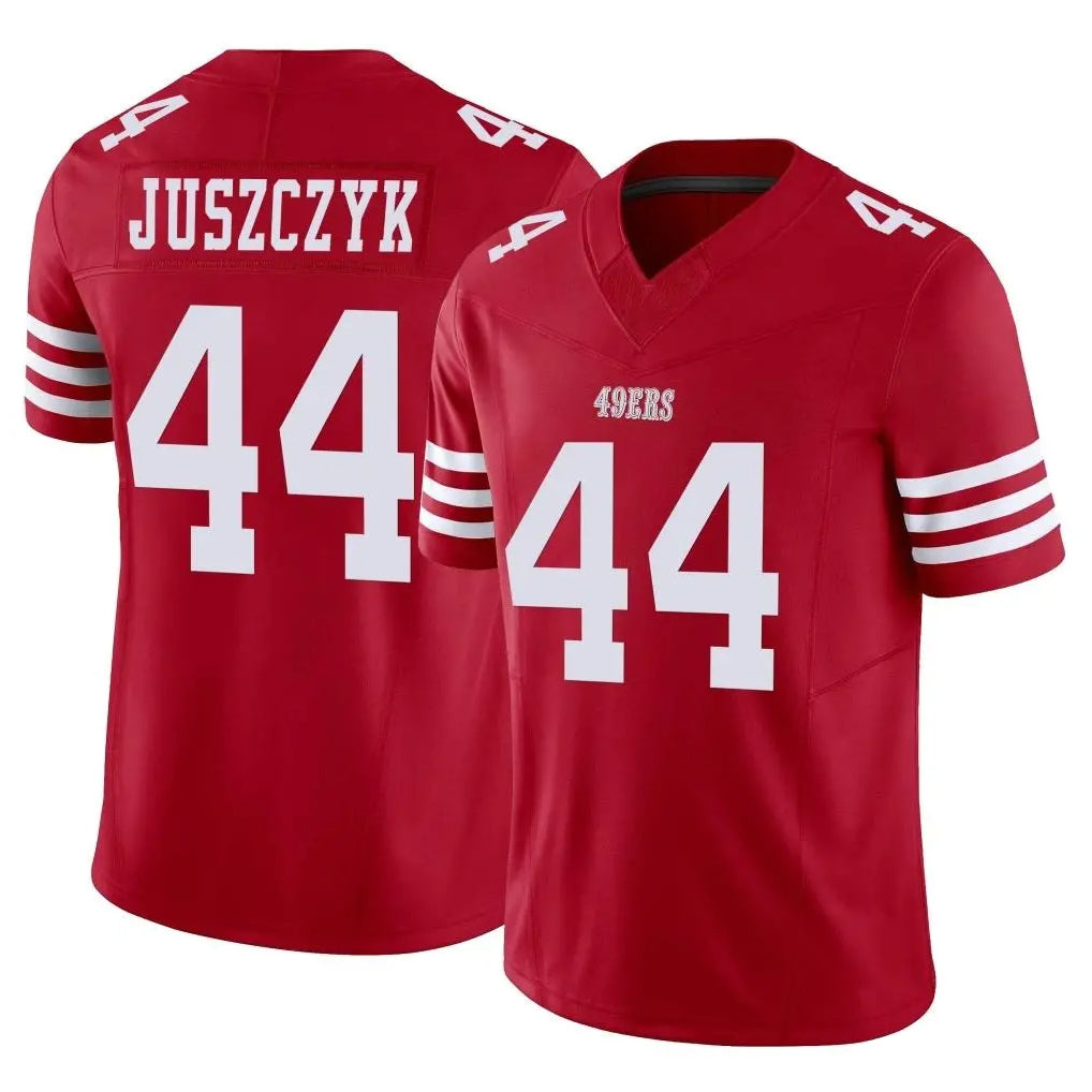 SF.49ers #44 Kyle Juszczyk Player Red Limited Vapor F.U.S.E. Home Game ROCER Stitched Jerseys
