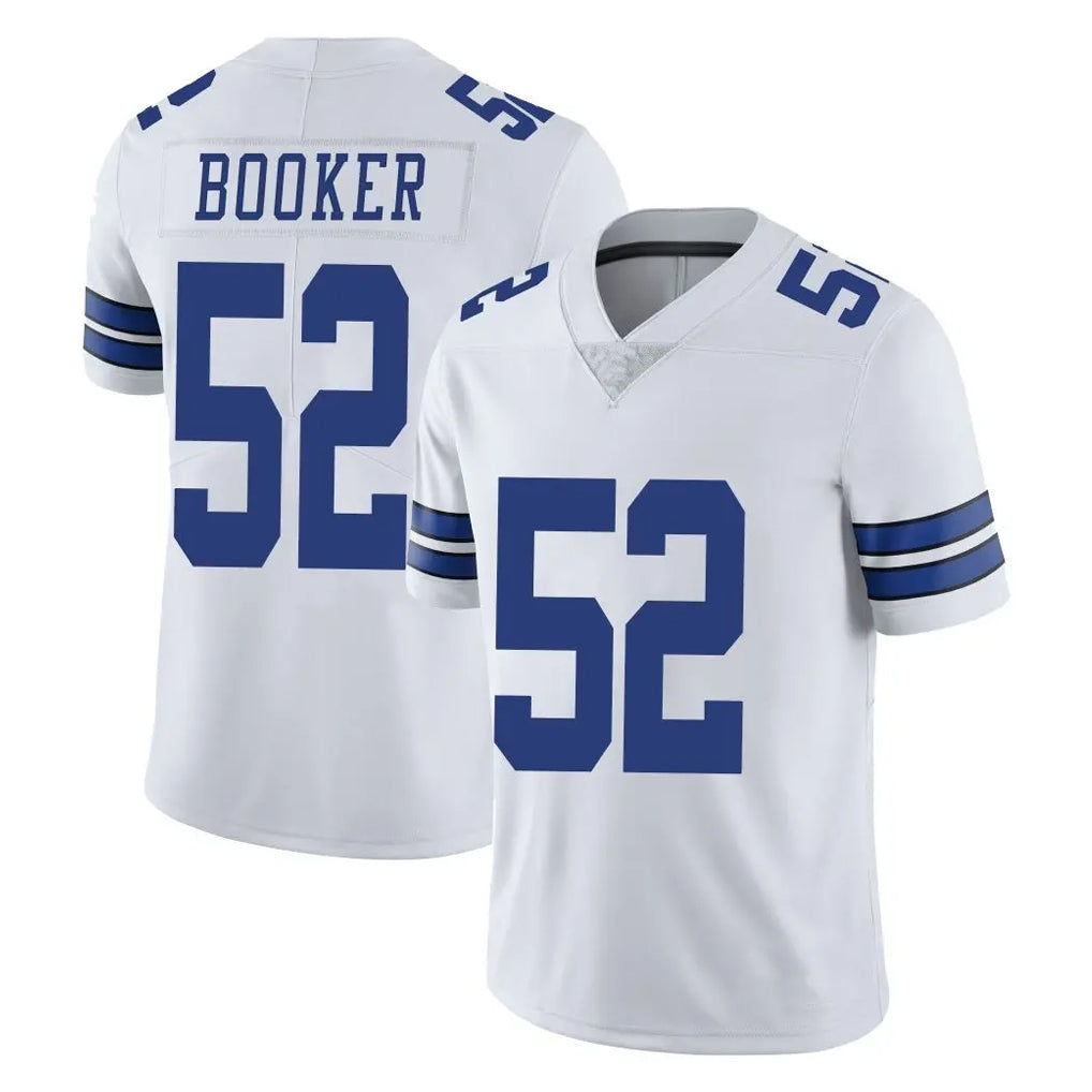 D.Cowboys #52 Tyler Booker Player White Vapor Untouchable Limited Home Game ROCER Stitched Jerseys