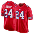 B.Bills #24 Cole Bishop Player Red Home Game ROCER Stitched Jerseys