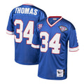 B.Bills #34 Thurman Thomas Player Royal Mitchell & Ness 1985 Throwback Retired ROCER Stitched Jerseys