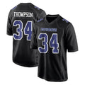 D.Cowboys #34 Jalen Thompson Player Carbon Black Fashion Home Game ROCER Stitched Jerseys