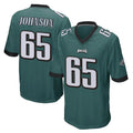 P.Eagles #65 Lane Johnson Player Team Color Green Home Game ROCER Stitched Jerseys