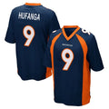 D.Broncos #9 Talanoa Hufanga Player Navy Game ROCER Stitched Jerseys