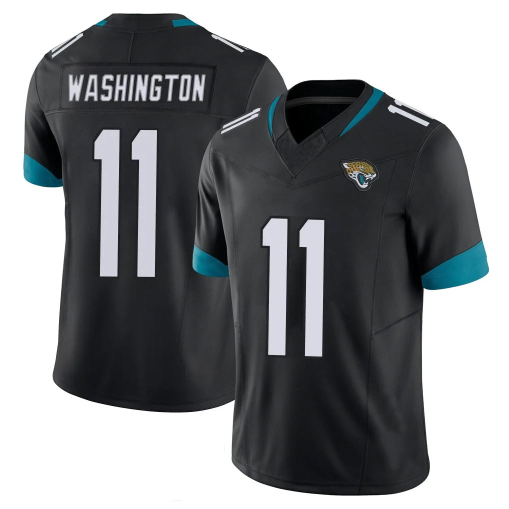 J.Jaguars #11 Parker Washington Player Black Vapor F.U.S.E. Limited Home Game ROCER Stitched Jerseys