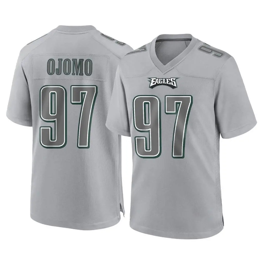 P.Eagles #97 Moro Ojomo Player Gray Atmosphere Fashion Home Game ROCER Stitched Jerseys