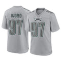 P.Eagles #97 Moro Ojomo Player Gray Atmosphere Fashion Home Game ROCER Stitched Jerseys
