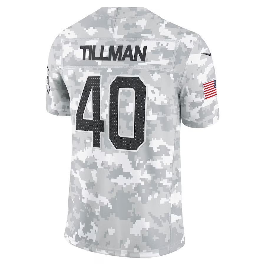 A.Cardinals #40 Pat Tillman Player Camo Salute to Service Limited ROCER Stitched Jerseys