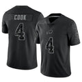 B.Bills #4 James Cook III Player Black RFLCTV Limited ROCER Stitched Jerseys