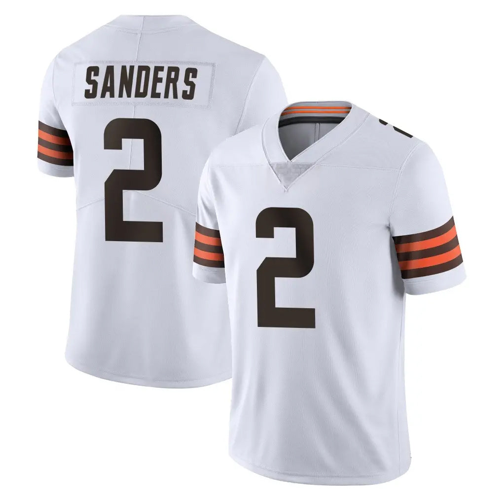 C.Browns #2 Shedeur Sanders Player White Vapor Untouchable Limited Home Game ROCER Stitched Jerseys