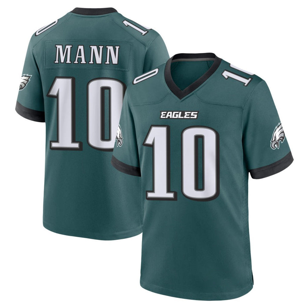 P.Eagles #10 Braden Mann Player Green Home Game ROCER Stitched Jerseys