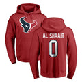H.Texans #0 Azeez Al-Shaair Player Red Pro Line Pullover Hoodie Limited Game ROCER Stitched Jerseys