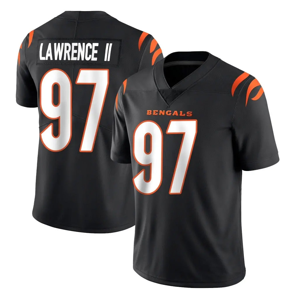 C.Bengals #97 Dexter Lawrence II Player Black Vapor Untouchable Limited Home Game ROCER Stitched Jerseys