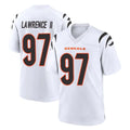 C.Bengals #97 Dexter Lawrence II Player White Home Game ROCER Stitched Jerseys