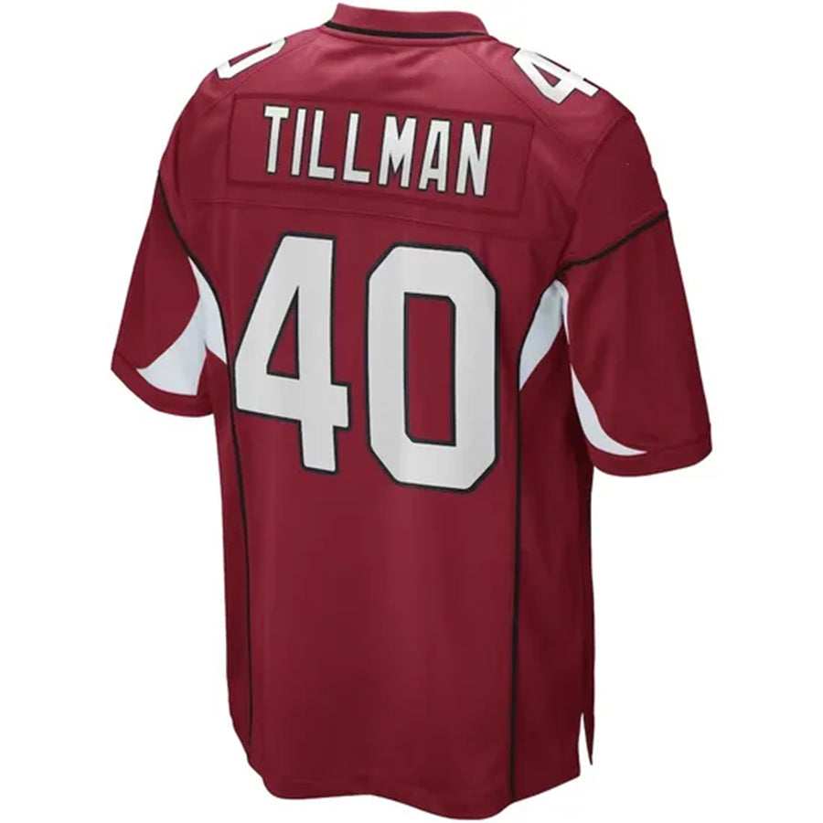 A.Cardinals #40 Pat Tillman Player Cardinal Game ROCER Stitched Jerseys