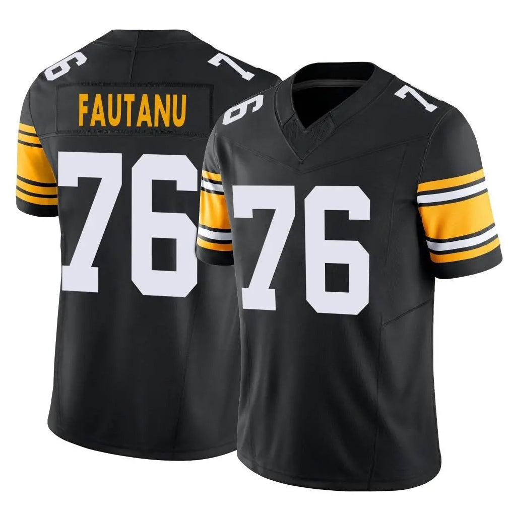 P.Steelers #76 Troy Fautanu Player Black Limited Alternate Vapor F.U.S.E. Home Game ROCER Stitched Jerseys